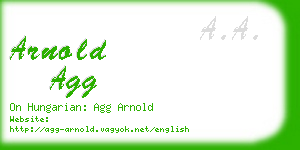 arnold agg business card